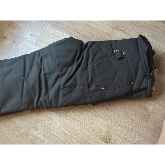 Carhartt Arctic Quilt Lined Duck Bib Overalls Mens 44 w x 34 l $160 - Picture 6 of 7